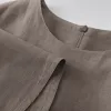 A grey sleeveless dress for women, a simple and elegant solid-color long dress that is slimming and form-fitting in summer Application Scenario